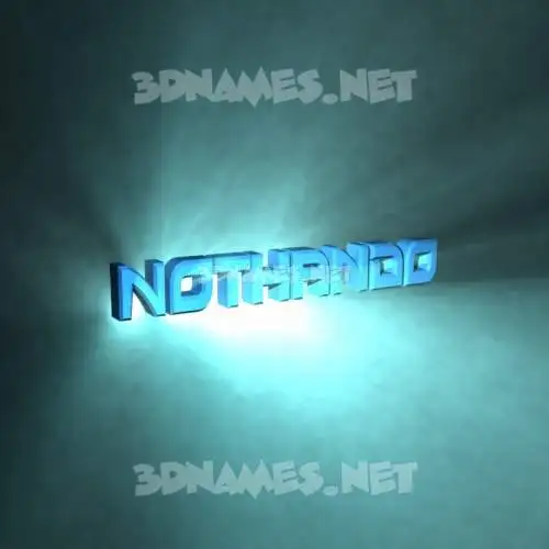 nothando in Light Shine style - 3D name wallpaper nothando in Light Shine style - 3D name wallpaper