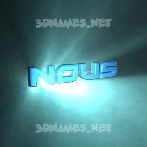 nous in Light Shine style - 3D name wallpaper nous in Light Shine style - 3D name wallpaper