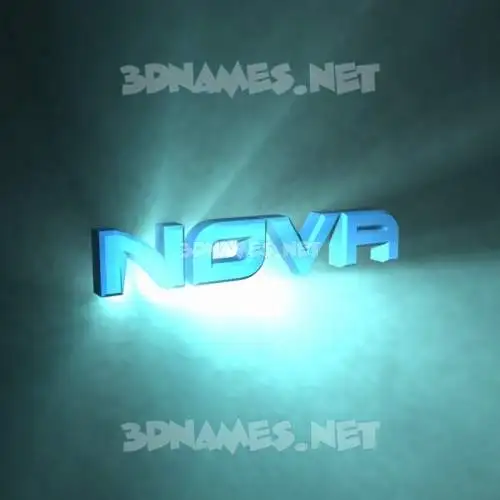nova in Light Shine style - 3D name wallpaper nova in Light Shine style - 3D name wallpaper