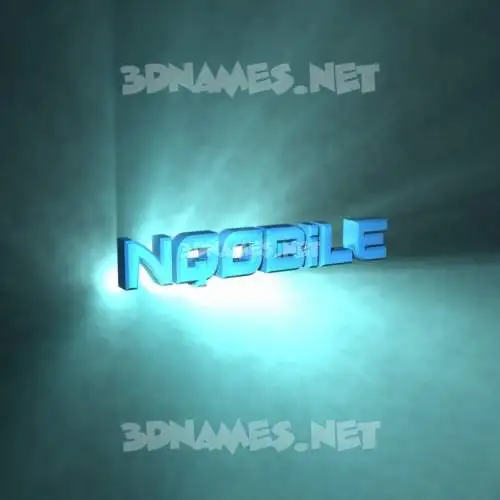 nqobile in Light Shine style - 3D name wallpaper