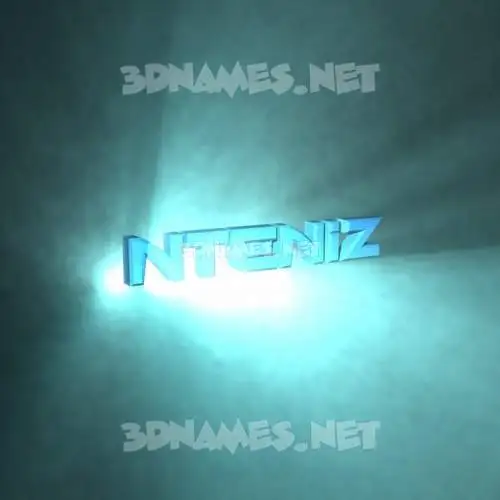 nteniz in Light Shine style - 3D name wallpaper nteniz in Light Shine style - 3D name wallpaper
