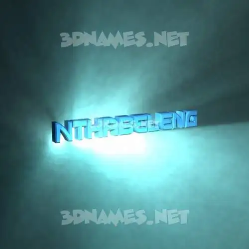 nthabeleng in Light Shine style - 3D name wallpaper