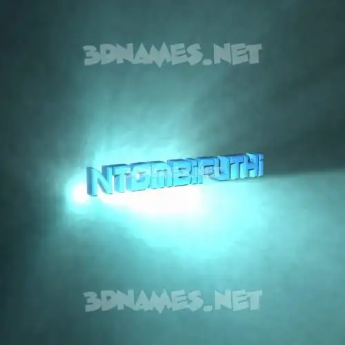 ntombifuthi in Light Shine style - 3D name wallpaper