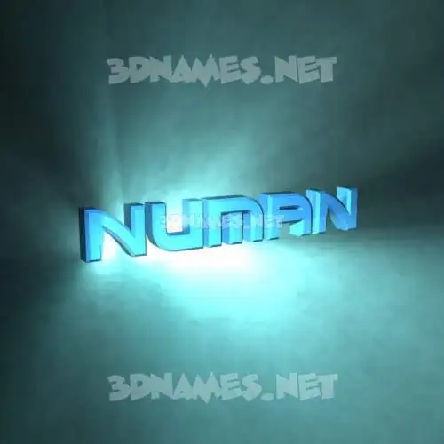 numan in Light Shine style - 3D name wallpaper numan in Light Shine style - 3D name wallpaper