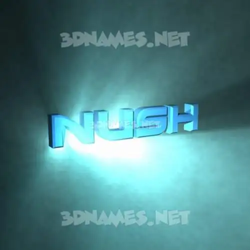 nush in Light Shine style - 3D name wallpaper nush in Light Shine style - 3D name wallpaper