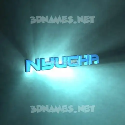 nyucha in Light Shine style - 3D name wallpaper nyucha in Light Shine style - 3D name wallpaper