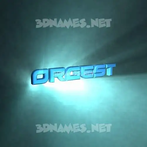 orgest in Light Shine style - 3D name wallpaper