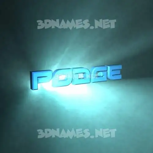 podge in Light Shine style - 3D name wallpaper podge in Light Shine style - 3D name wallpaper