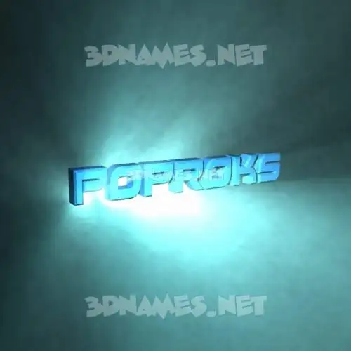 poproks in Light Shine style - 3D name wallpaper poproks in Light Shine style - 3D name wallpaper