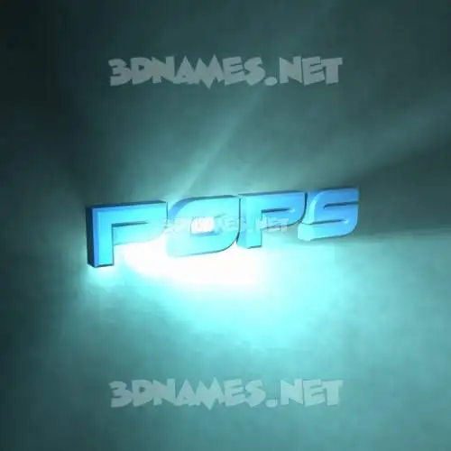 pops in Light Shine style - 3D name wallpaper pops in Light Shine style - 3D name wallpaper
