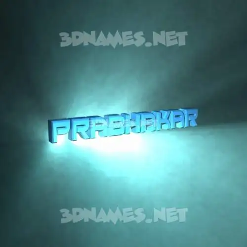 prabhakar in Light Shine style - 3D name wallpaper