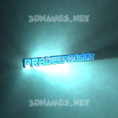pradeepkumar in Light Shine style - 3D name wallpaper
