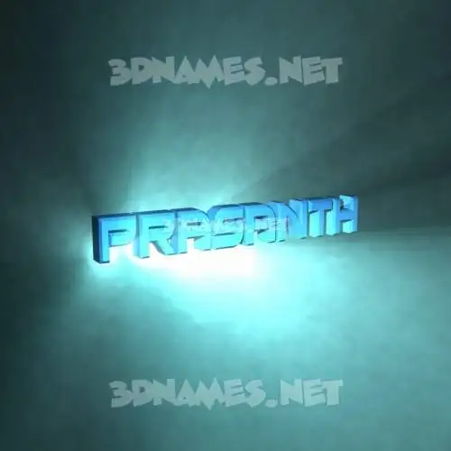 prasanth in Light Shine style - 3D name wallpaper