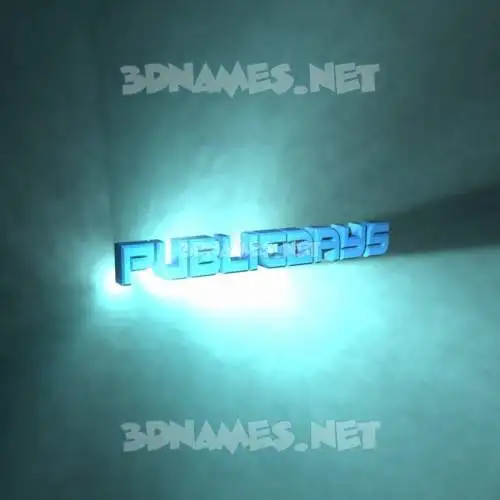 publicdays in Light Shine style - 3D name wallpaper publicdays in Light Shine style - 3D name wallpaper