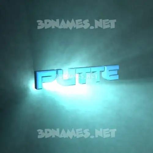putte in Light Shine style - 3D name wallpaper putte in Light Shine style - 3D name wallpaper