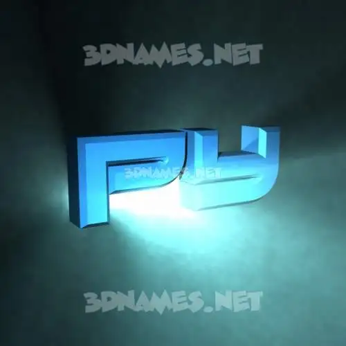 py in Light Shine style - 3D name wallpaper
