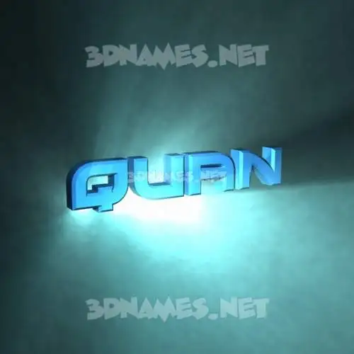 quan in Light Shine style - 3D name wallpaper quan in Light Shine style - 3D name wallpaper