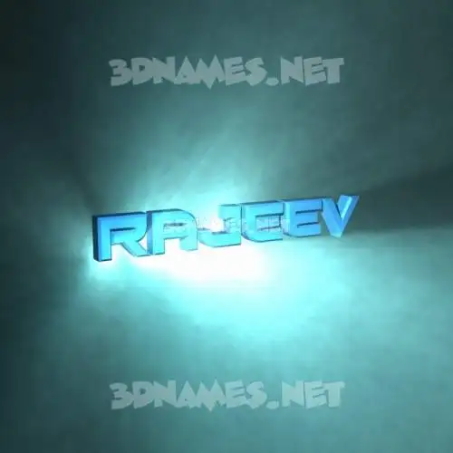rajeev in Light Shine style - 3D name wallpaper