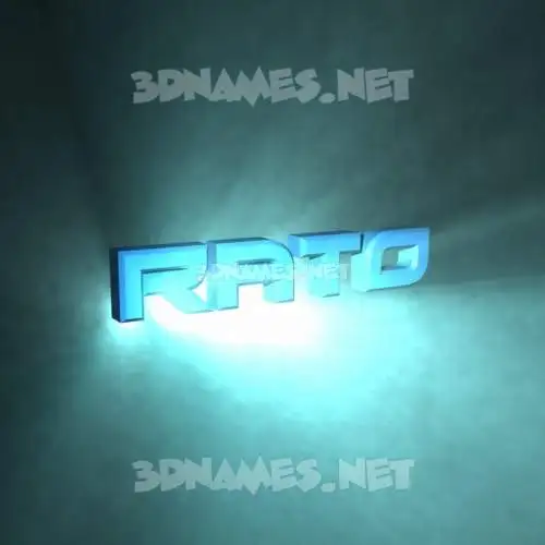 rato in Light Shine style - 3D name wallpaper rato in Light Shine style - 3D name wallpaper