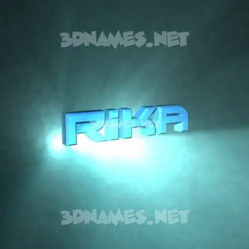 rika in Light Shine style - 3D name wallpaper rika in Light Shine style - 3D name wallpaper