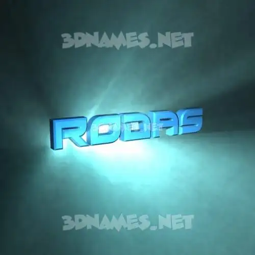 rodas in Light Shine style - 3D name wallpaper rodas in Light Shine style - 3D name wallpaper