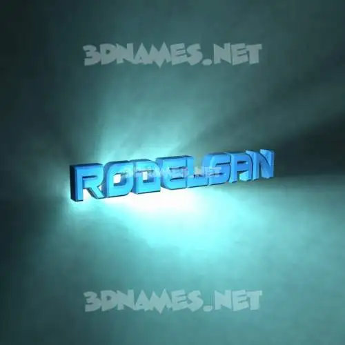 rodelsan in Light Shine style - 3D name wallpaper rodelsan in Light Shine style - 3D name wallpaper