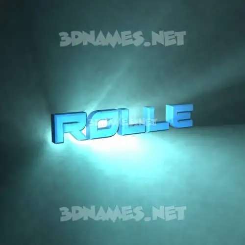 rolle in Light Shine style - 3D name wallpaper rolle in Light Shine style - 3D name wallpaper