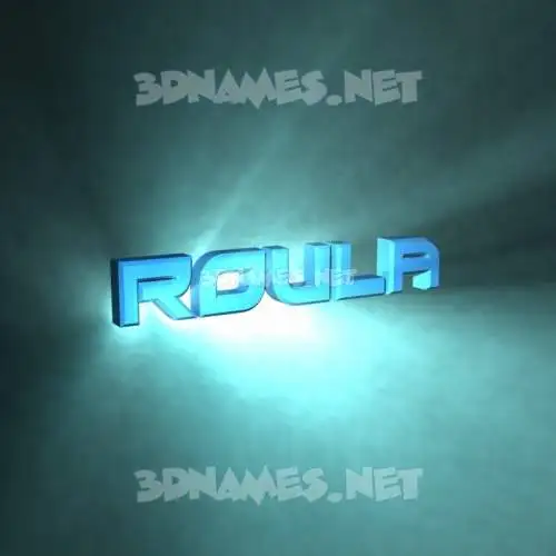 roula in Light Shine style - 3D name wallpaper roula in Light Shine style - 3D name wallpaper