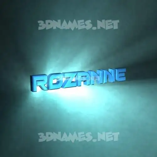 rozanne in Light Shine style - 3D name wallpaper rozanne in Light Shine style - 3D name wallpaper