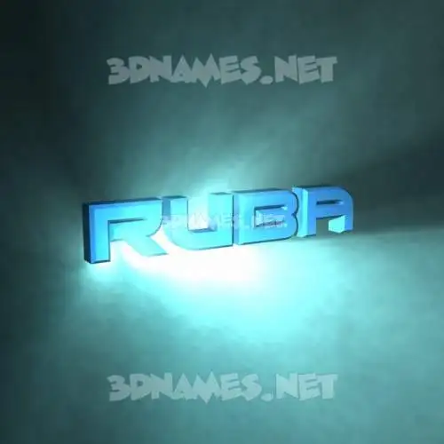 ruba in Light Shine style - 3D name wallpaper ruba in Light Shine style - 3D name wallpaper