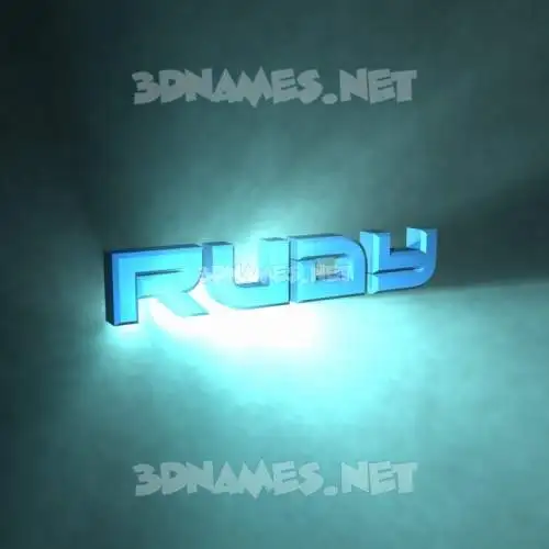 rudy in Light Shine style - 3D name wallpaper