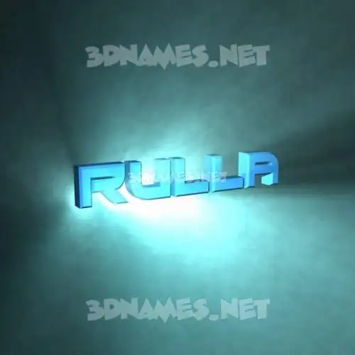 rulla in Light Shine style - 3D name wallpaper rulla in Light Shine style - 3D name wallpaper