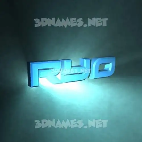ryo in Light Shine style - 3D name wallpaper ryo in Light Shine style - 3D name wallpaper