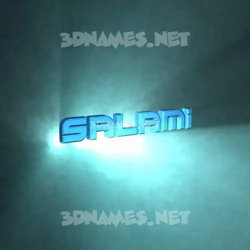 salami in Light Shine style - 3D name wallpaper salami in Light Shine style - 3D name wallpaper
