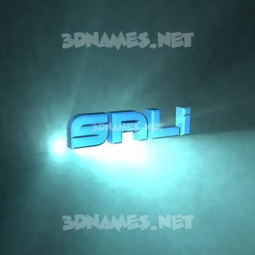 sali in Light Shine style - 3D name wallpaper sali in Light Shine style - 3D name wallpaper