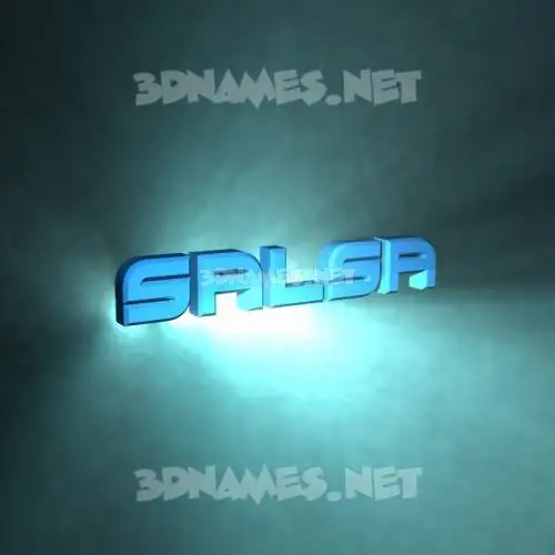 salsa in Light Shine style - 3D name wallpaper salsa in Light Shine style - 3D name wallpaper