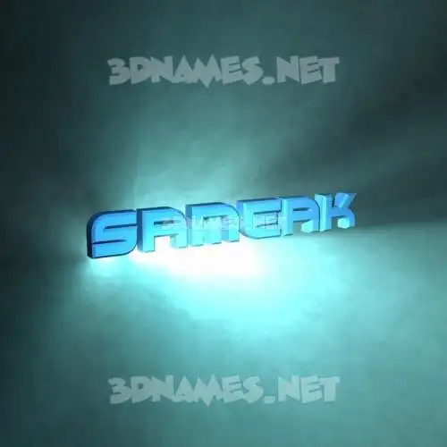 sameak in Light Shine style - 3D name wallpaper