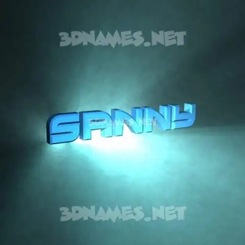 sanny in Light Shine style - 3D name wallpaper sanny in Light Shine style - 3D name wallpaper