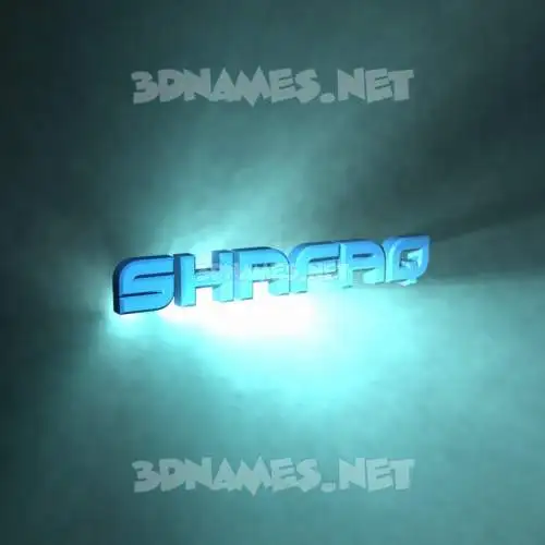shafaq in Light Shine style - 3D name wallpaper