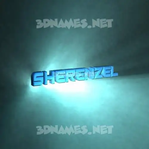 sherenzel in Light Shine style - 3D name wallpaper sherenzel in Light Shine style - 3D name wallpaper