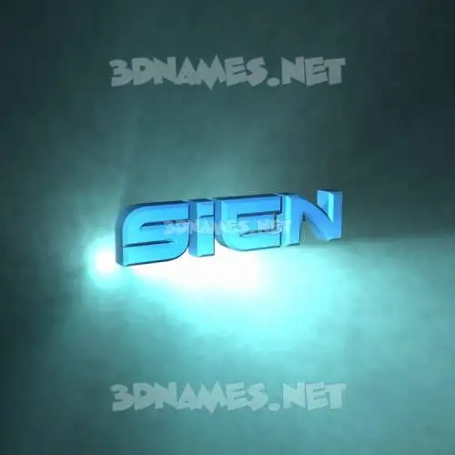 sien in Light Shine style - 3D name wallpaper sien in Light Shine style - 3D name wallpaper