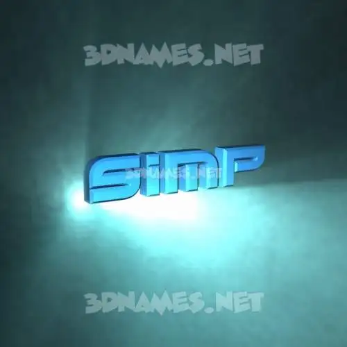simp in Light Shine style - 3D name wallpaper simp in Light Shine style - 3D name wallpaper