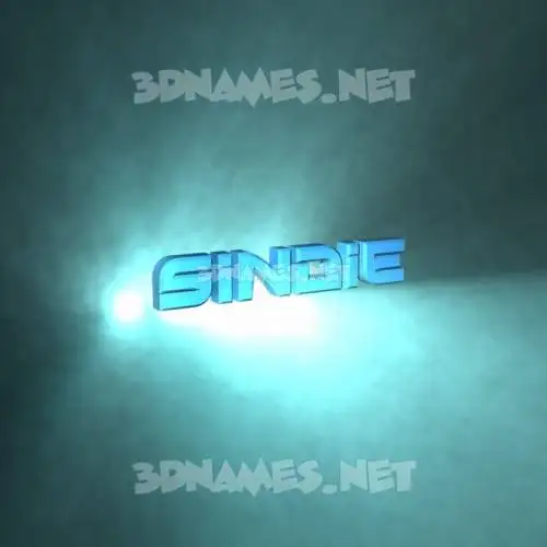 sindie in Light Shine style - 3D name wallpaper sindie in Light Shine style - 3D name wallpaper