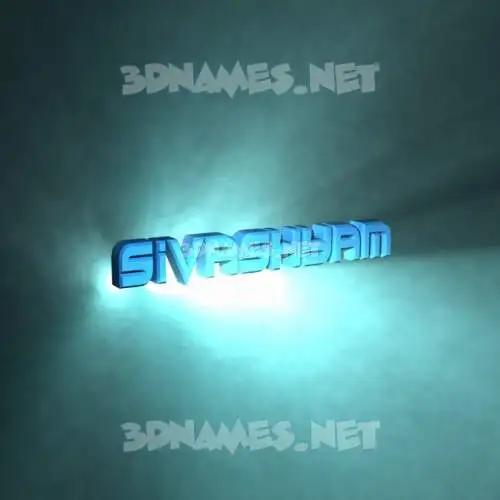sivashyam in Light Shine style - 3D name wallpaper