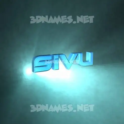 sivu in Light Shine style - 3D name wallpaper