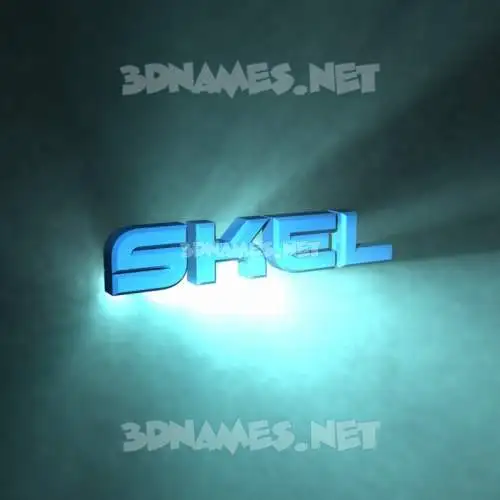 skel in Light Shine style - 3D name wallpaper skel in Light Shine style - 3D name wallpaper
