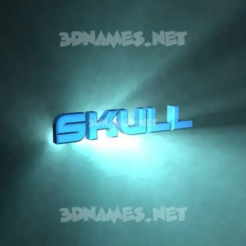 skull in Light Shine style - 3D name wallpaper skull in Light Shine style - 3D name wallpaper