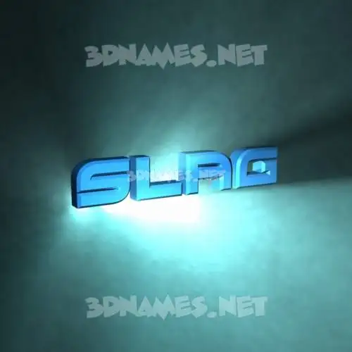 slag in Light Shine style - 3D name wallpaper slag in Light Shine style - 3D name wallpaper