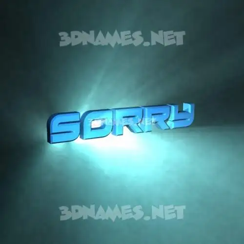 sorry in Light Shine style - 3D name wallpaper sorry in Light Shine style - 3D name wallpaper