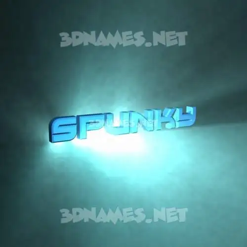 spunky in Light Shine style - 3D name wallpaper